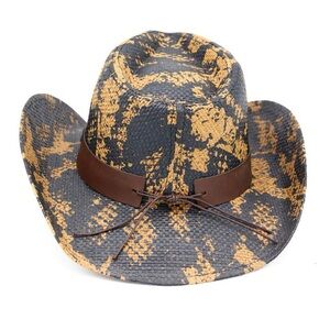 Stylish Brown and Black Cowboy Hat